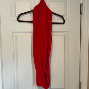 Calvin Klein Red Infinity Scarf